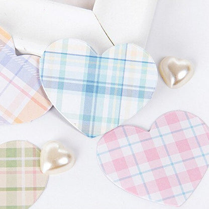 Cute Heart Mini Box Stickers | Pastel 46 Paper Peel Off Sticker | Scrapbooking Journal - SweetpeaStore