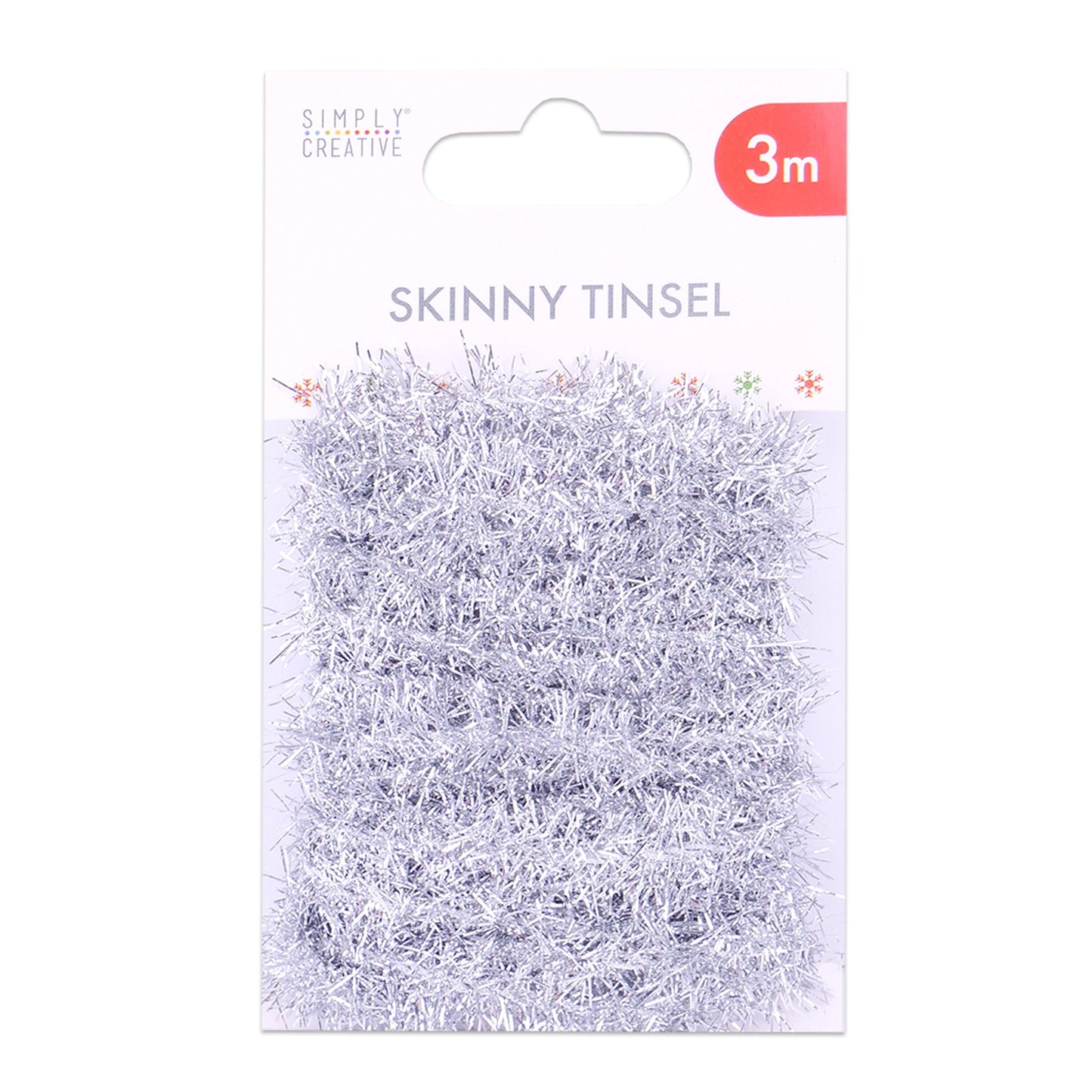 Gold or Silver Skinny Mini Tinsel | Simply Creative Basics - 3m x 1.5cm | Craft Card Making Scrapbooking - SweetpeaStore