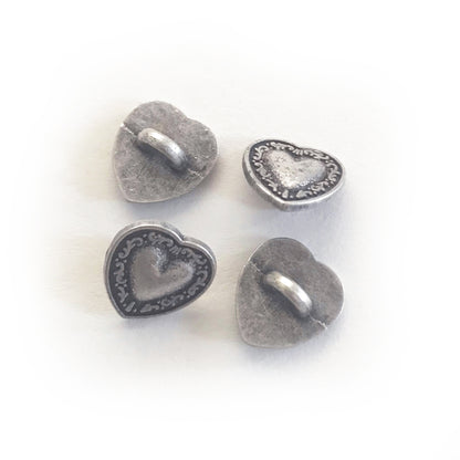 Metal Buttons Silver Coloured | Bird Heart Butterfly | Sewing Dressmaking Craft - SweetpeaStore