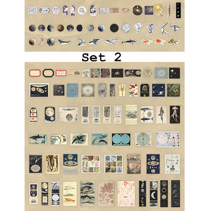 Scrapbooking Sticker & Paper Set | Vintage Ephemera | 200 pcs | Junk Journaling - SweetpeaStore