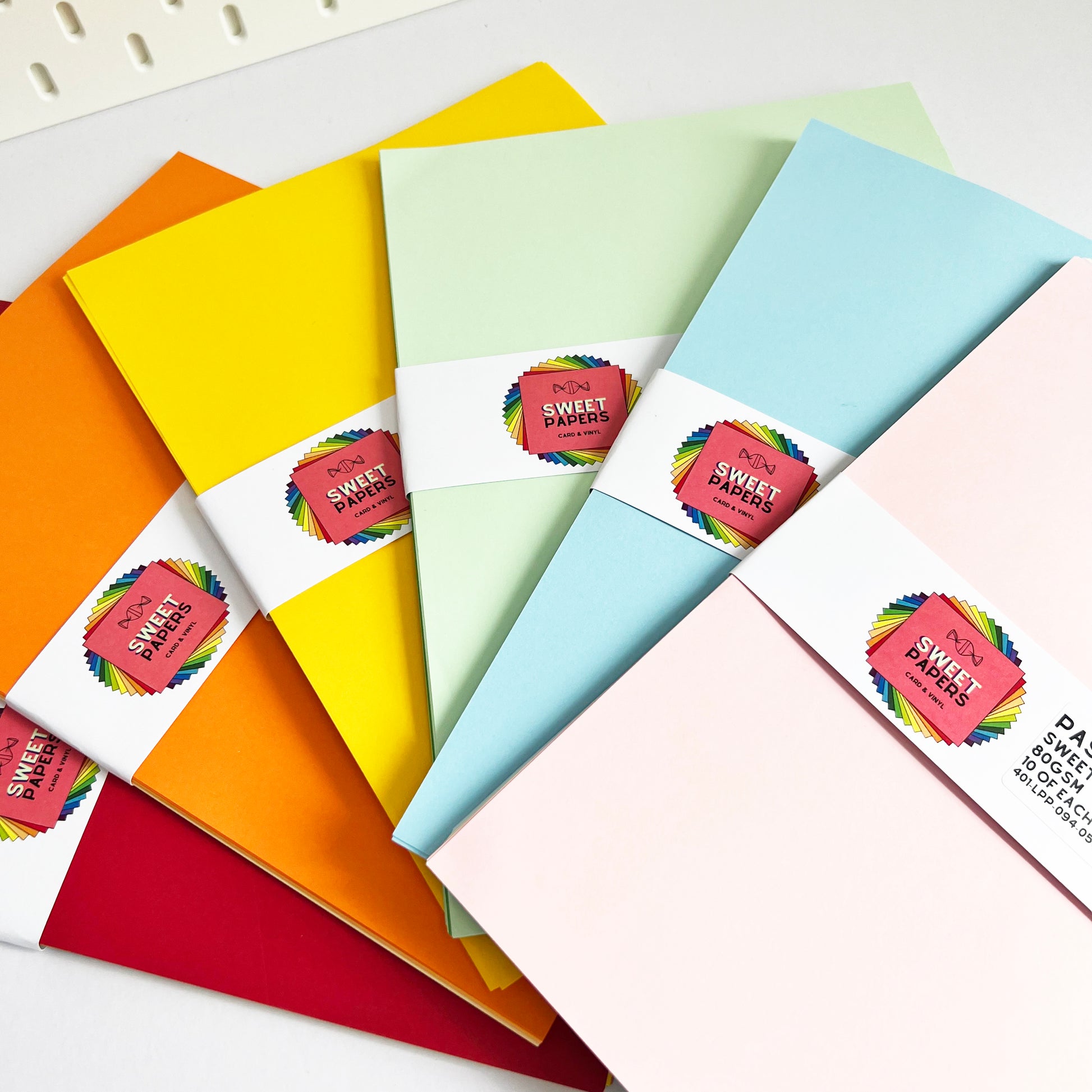 Coloured Mixed Paper 80gsm | A4 Mixed Assorted Shades | 50 100 200 Sheet Pack | Blue Green Brights Pastels - SweetpeaStore