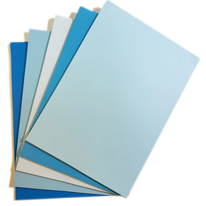Coloured Mixed Paper 80gsm | A4 Mixed Assorted Shades | 50 100 200 Sheet Pack | Blue Green Brights Pastels - SweetpeaStore