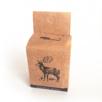 Stag Wooden Rubber Stamp | Reindeer Rustic Craft | Printing Stamps Craft - SweetpeaStore