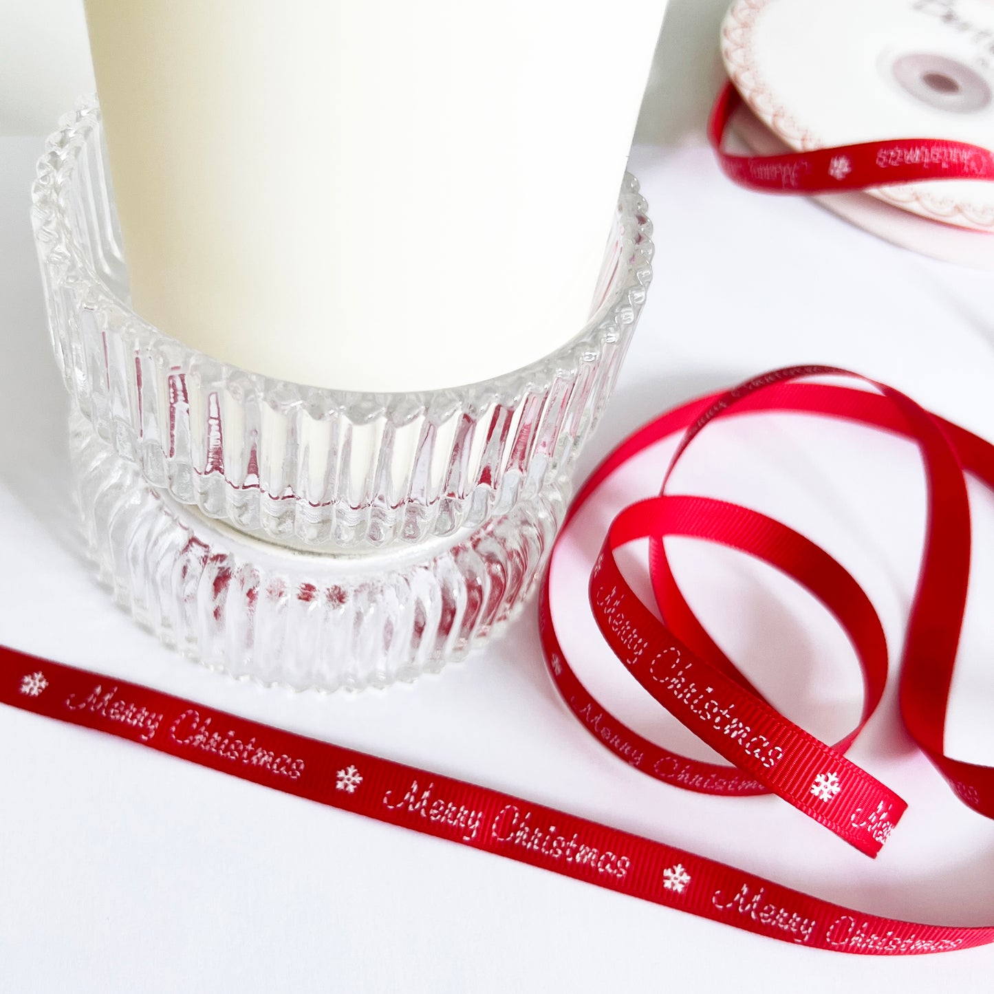 Christmas Ribbon | Santa Fox Tree Snowflake Red Green Blue | 10mm 16mm | Wrapping - SweetpeaStore