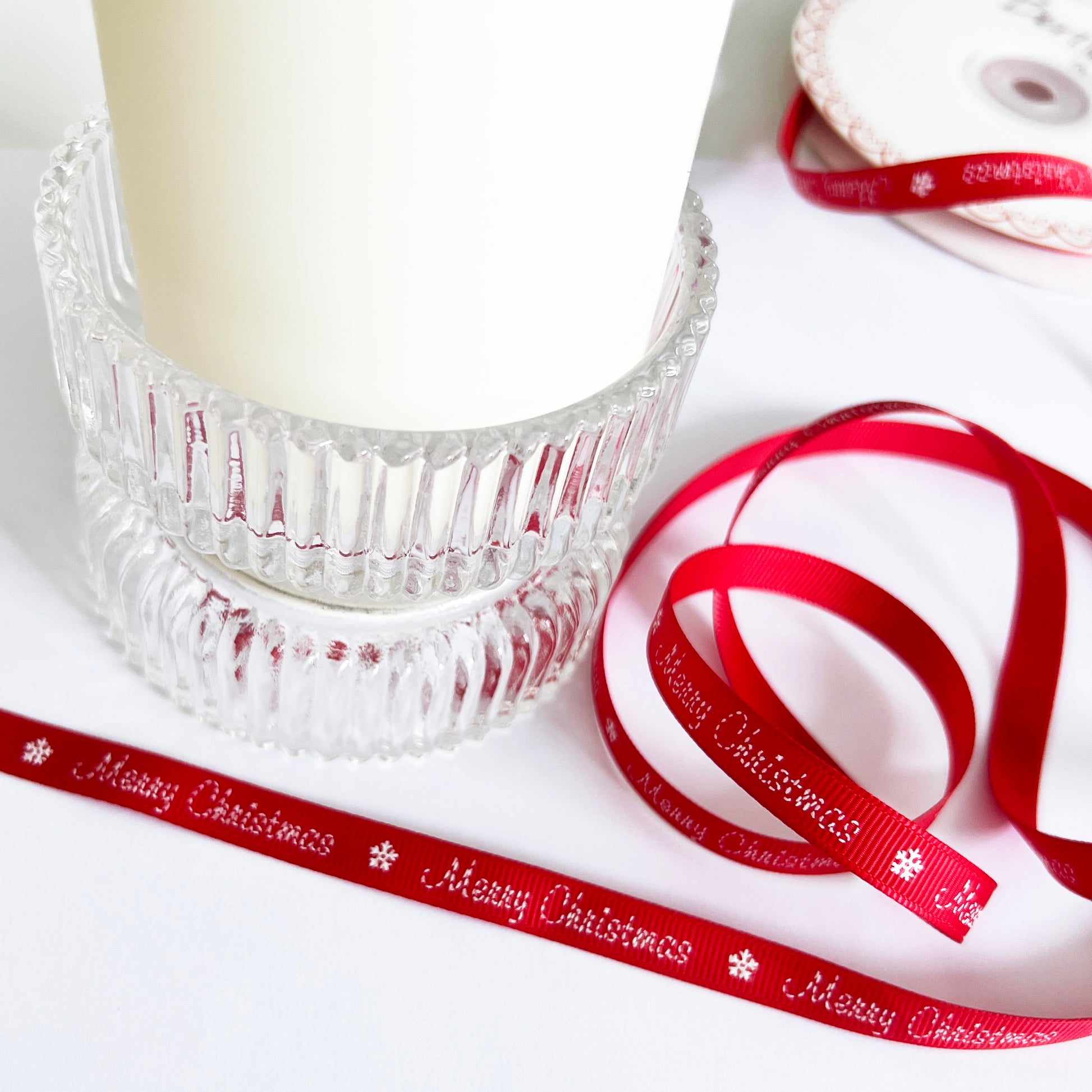 Christmas Ribbon | Santa Fox Tree Snowflake Red Green Blue | 10mm 16mm | Wrapping - SweetpeaStore