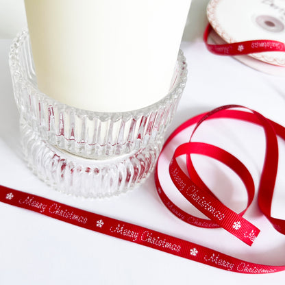 Christmas Ribbon | Santa Fox Tree Snowflake Red Green Blue | 10mm 16mm | Wrapping - SweetpeaStore