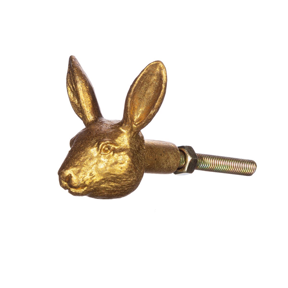 Gold Rabbit Drawer Knob | Set of 2 | Home Decor Upcycle Vintage Sass & Belle - SweetpeaStore