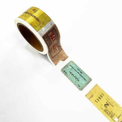 Vintage Ticket Washi Tape | 2cm x 10m | Journal Planner Travel Journal - SweetpeaStore