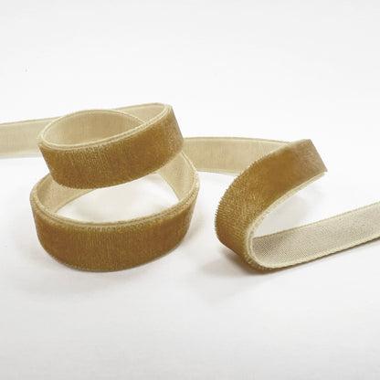 9mm Gold Velvet Ribbon | 1m or Full Roll | Single Sided | Invitations Craft Decorations Decor - SweetpeaStore