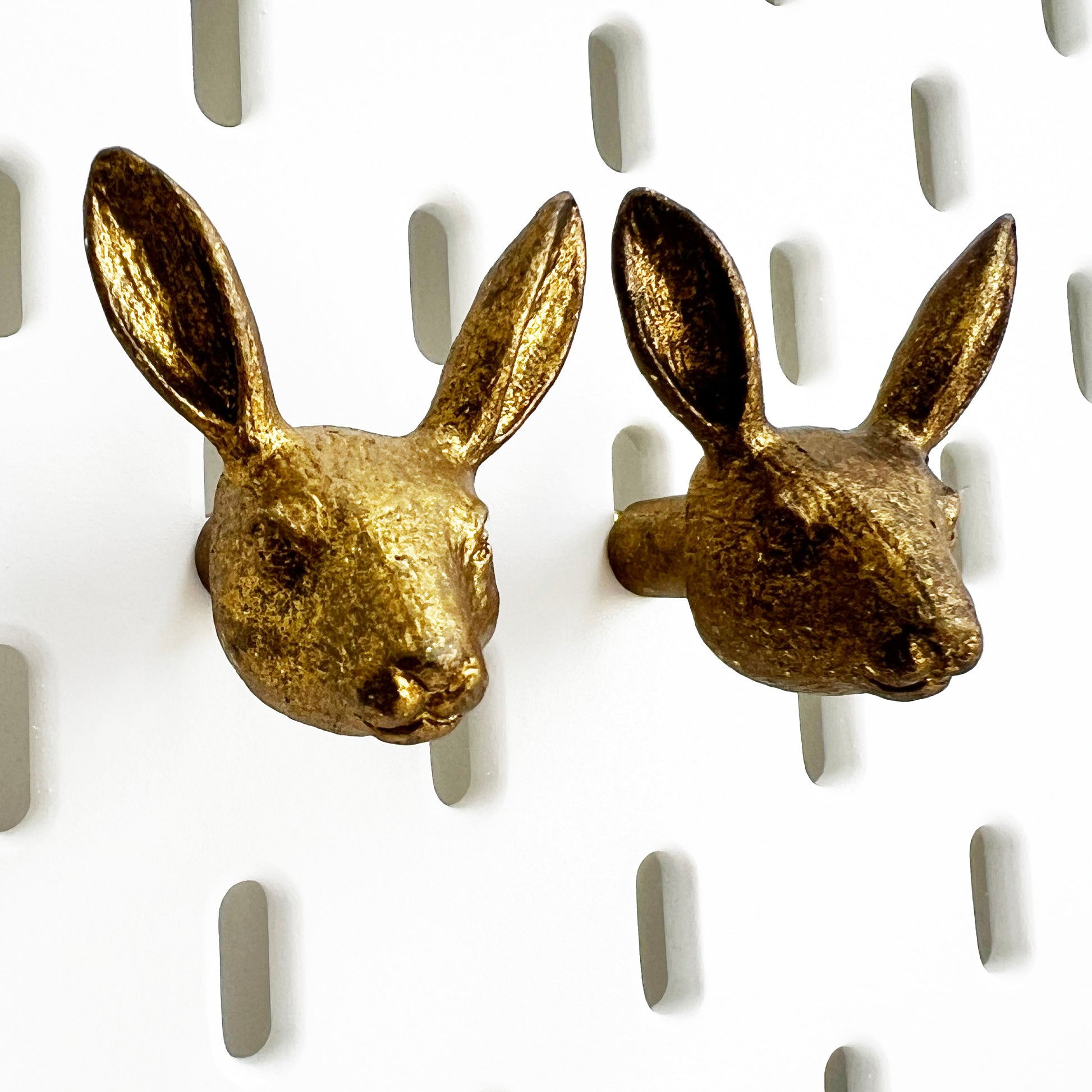 Gold Rabbit Drawer Knob | Set of 2 | Home Decor Upcycle Vintage Sass & Belle - SweetpeaStore