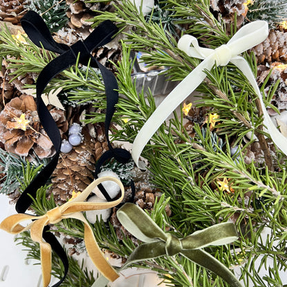 9mm Antique White Cream Velvet Ribbon | 1m or Full Roll | Single Sided | Invitations Craft Decorations Decor