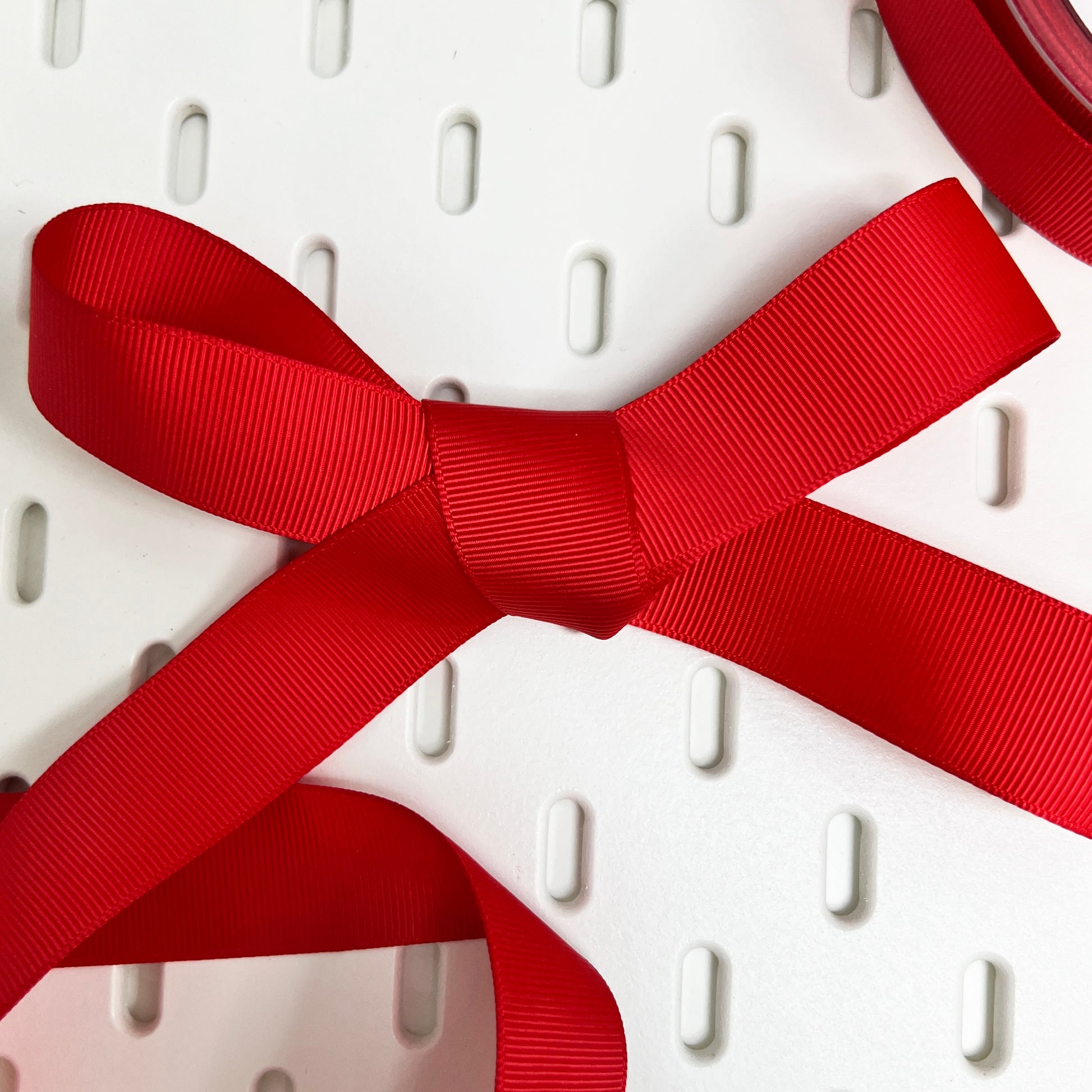 Red Grosgrain Ribbon 25mm | Metre or 20m Roll | Valentine's Craft Wrap Decorations - SweetpeaStore