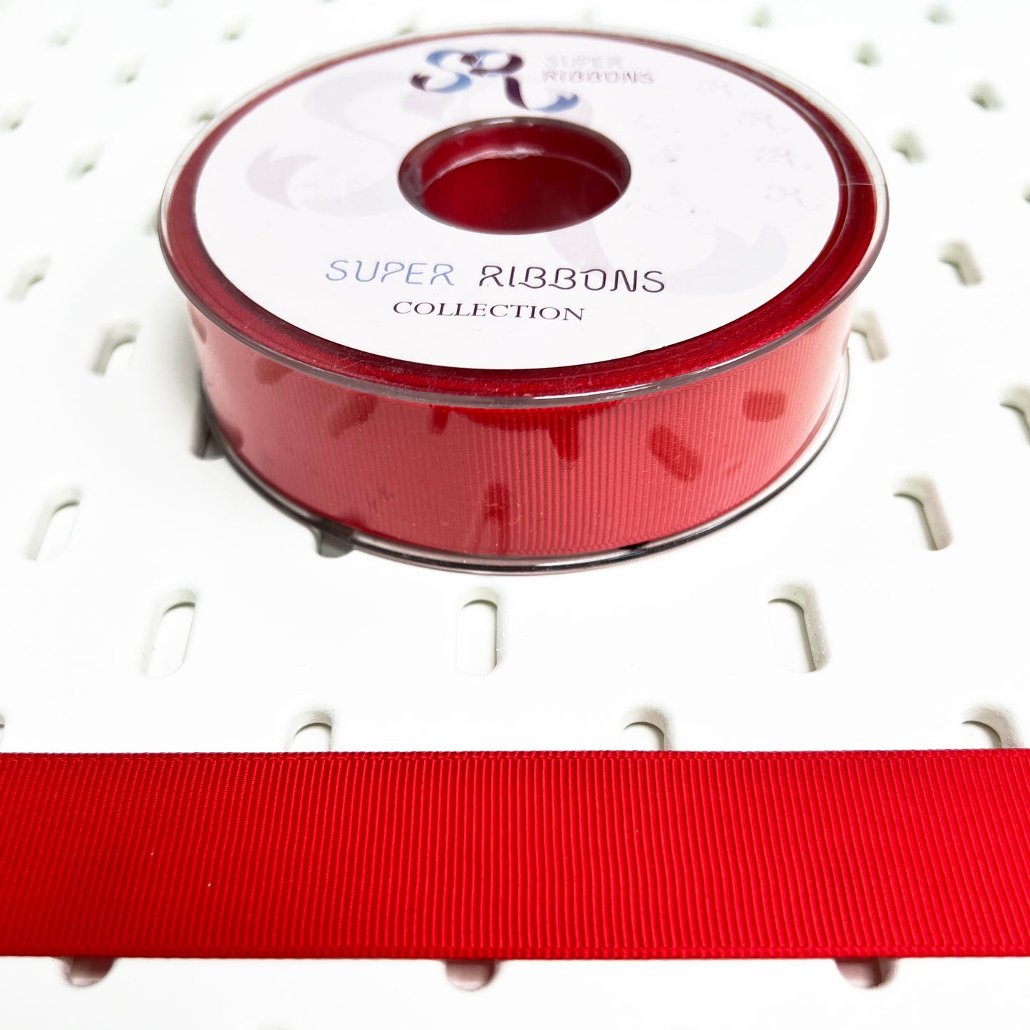 Red Grosgrain Ribbon 25mm | Metre or 20m Roll | Valentine's Craft Wrap Decorations - SweetpeaStore