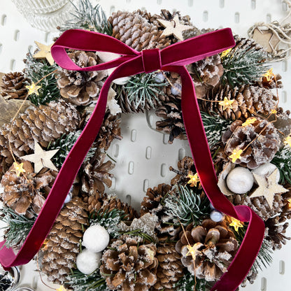 16mm Red Berry Velvet Ribbon | 1m or Full Roll | Single Sided | Invitations Valentine's Craft Decorations Decor - SweetpeaStore