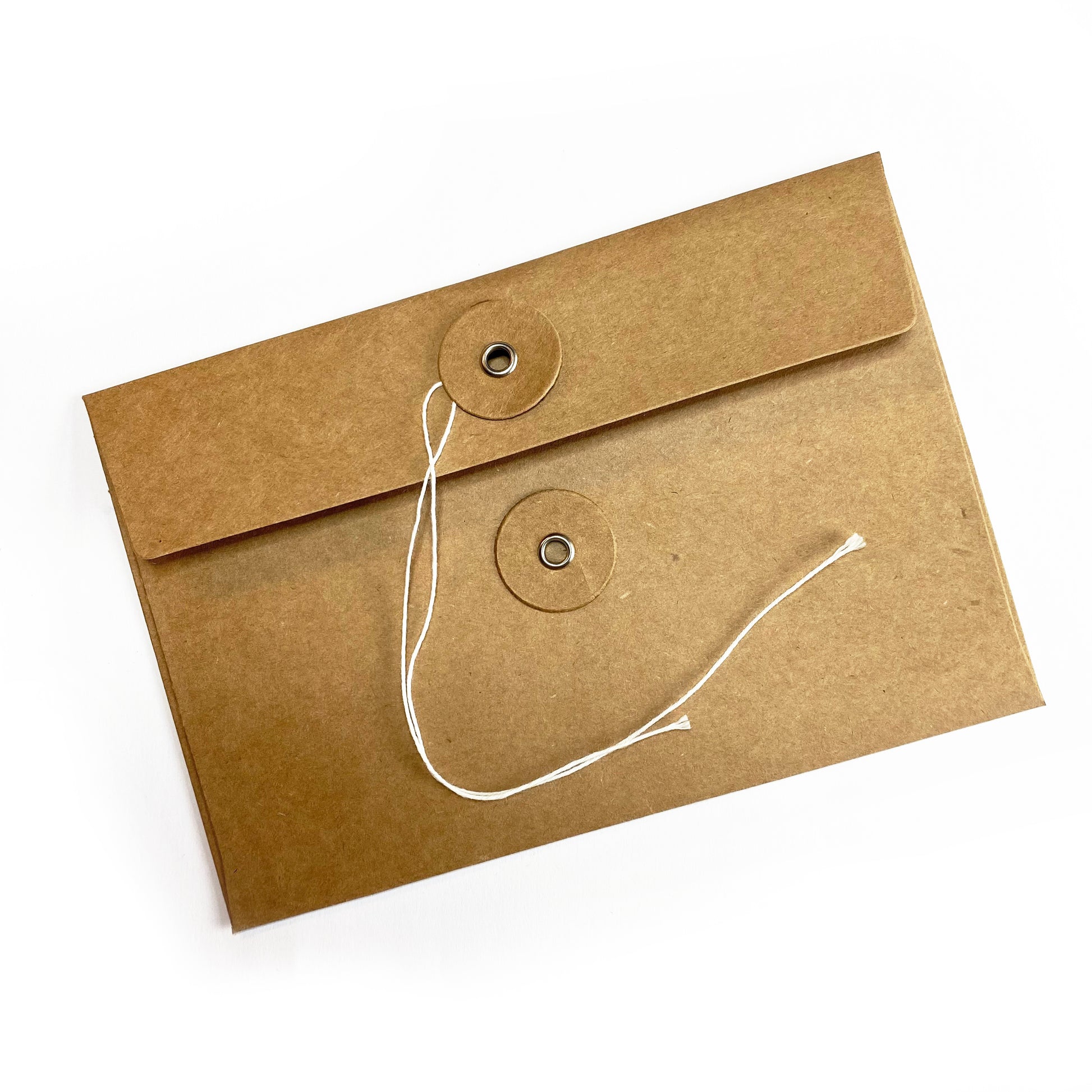 Set of 10 Brown Kraft Washer & String Envelopes 17cm x 11.5cm - SweetpeaStore