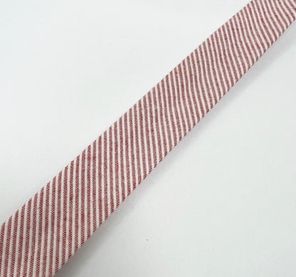 Bias Binding | 18mm Vintage Stripe Folded & Double Fold | red & White | Sewing Quilting Craft - SweetpeaStore