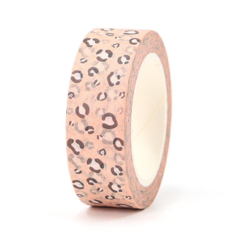 Pink Leopard Print Paper Washi Tape - 15mm x 10m - SweetpeaStore