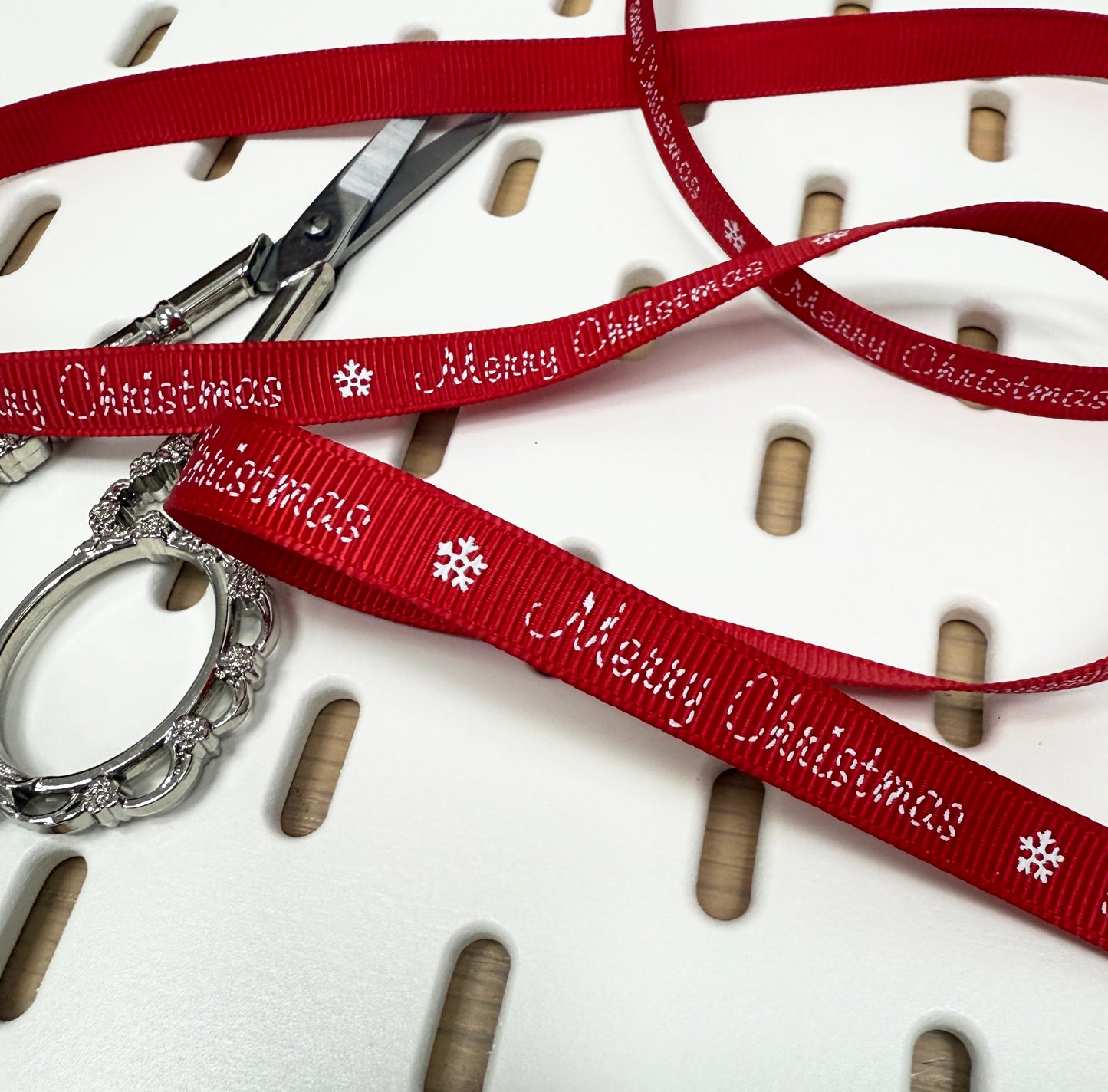 Christmas Ribbon | Red Green Natural | 1m 5m Full Roll | Wrapping Gifts Craft - SweetpeaStore