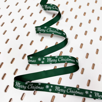 Christmas Ribbon | Red Green Natural | 1m 5m Full Roll | Wrapping Gifts Craft - SweetpeaStore