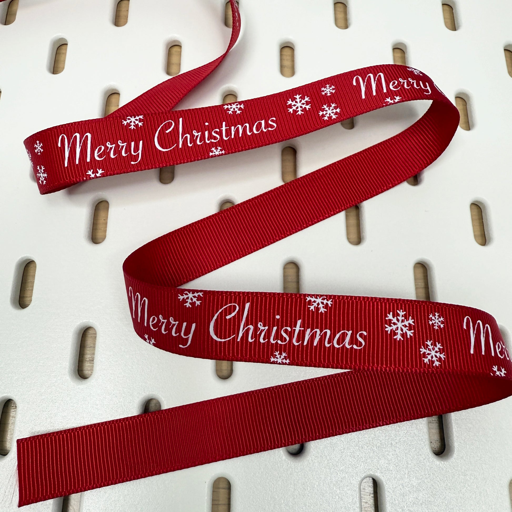Christmas Ribbon | Red Green Natural | 1m 5m Full Roll | Wrapping Gifts Craft - SweetpeaStore