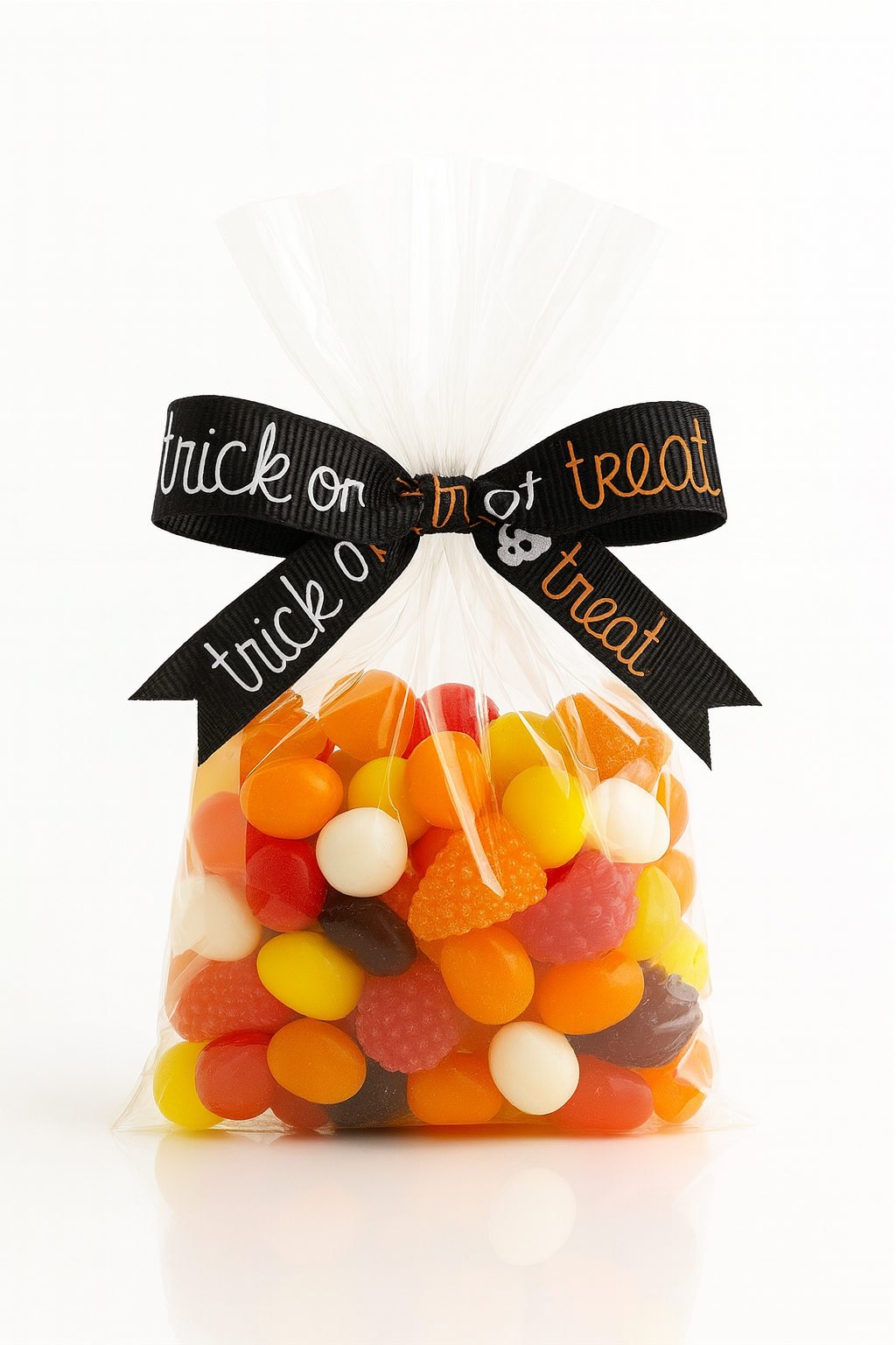 Halloween Ribbon Set | Grosgrain Ribbon Craft | Black Pumpkin Orange Trick Treat - SweetpeaStore