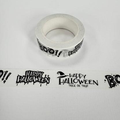 Boo! Happy Halloween Washi Tape - 15mm x 10m Roll - SweetpeaStore