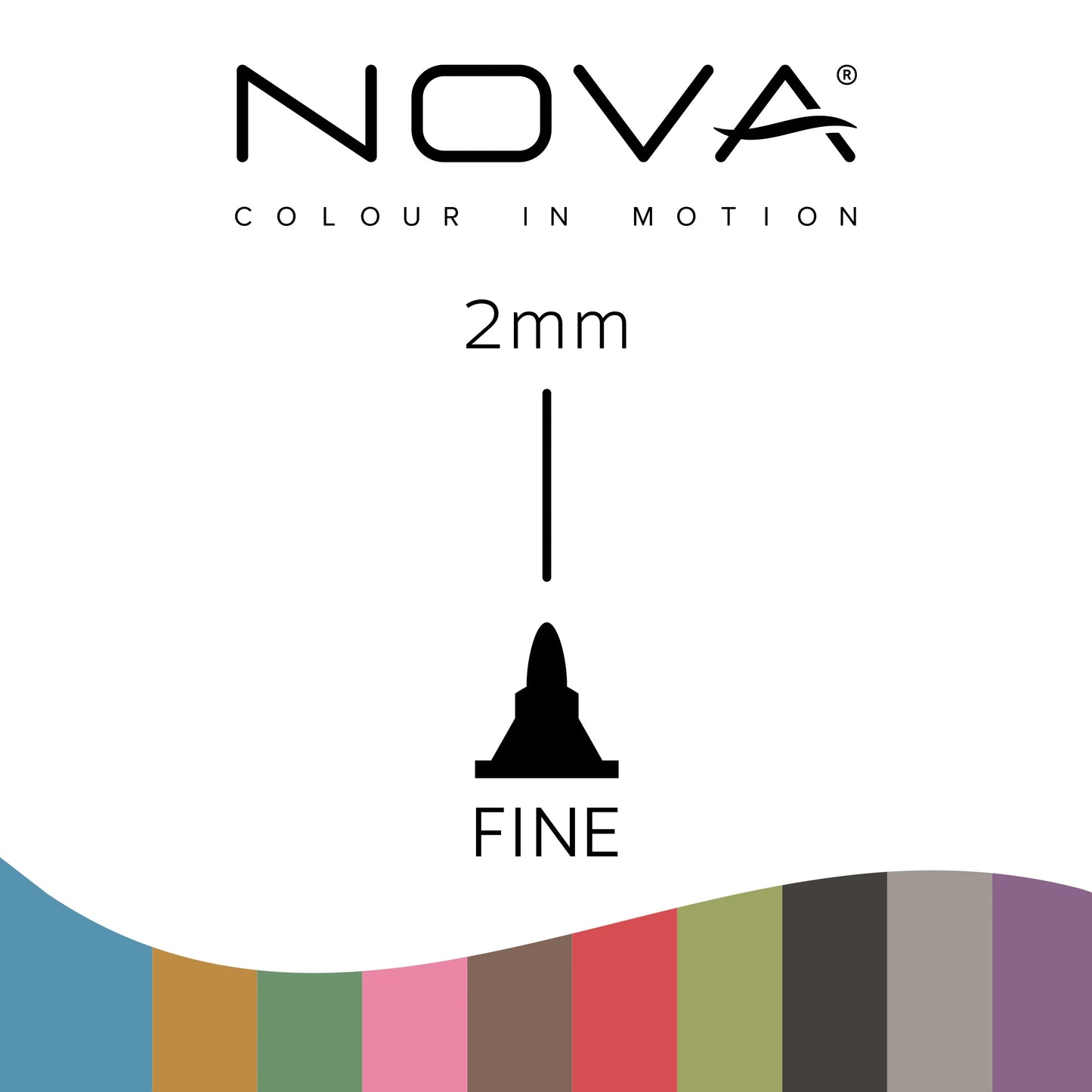 10 Metallic Markers | NOVA | 2mm Fine - SweetpeaStore