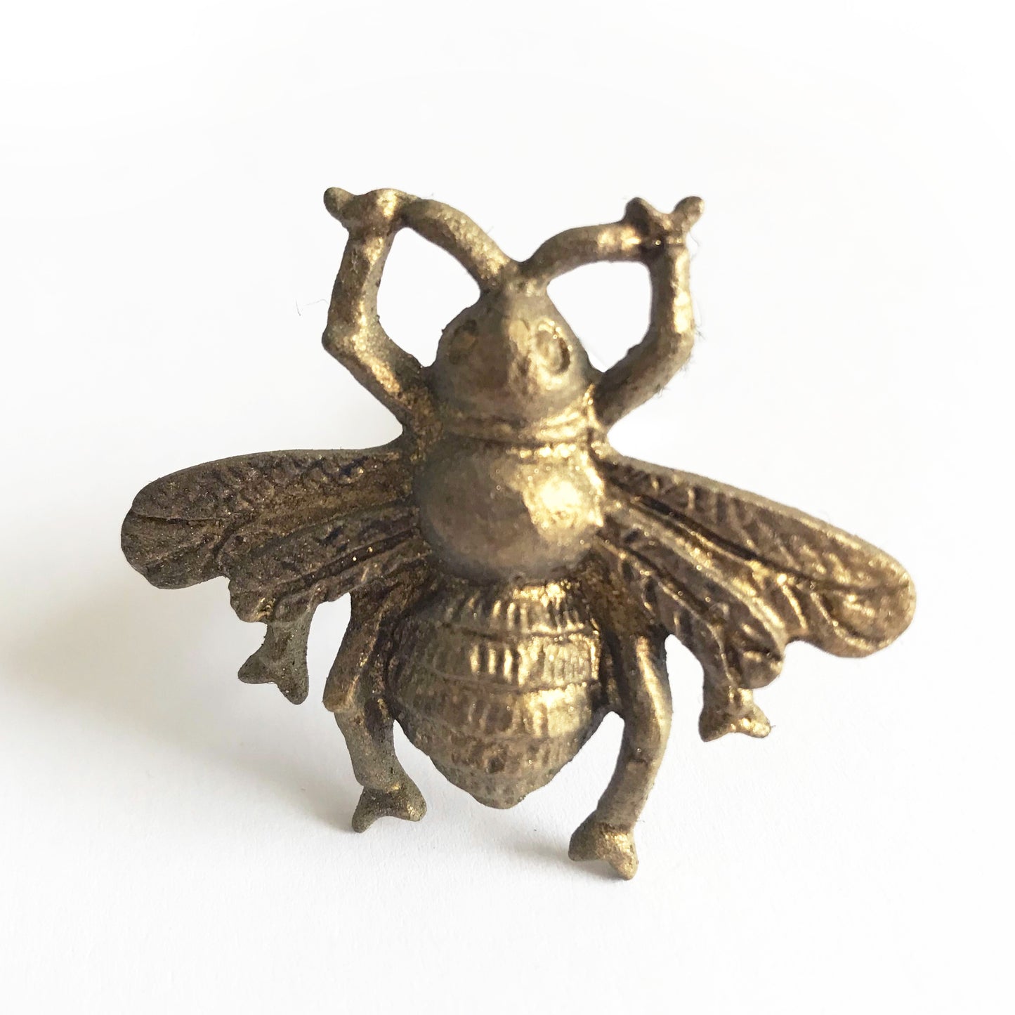 Drawer Knobs | Set of 2 Sass and Belle Vintage Brass Golden Bee | Upcycling - SweetpeaStore