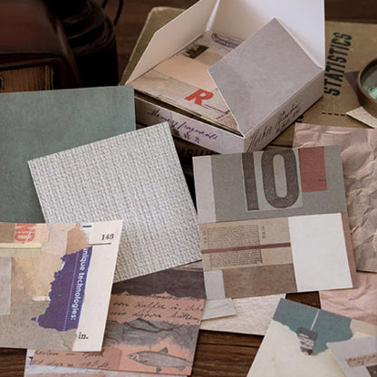 Set of 100 Mini Journalling Scrapbook Vintage Papers - Choose Design - SweetpeaStore