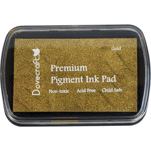 Dovecraft Premium Pigment Ink Pad GOLD - SweetpeaStore