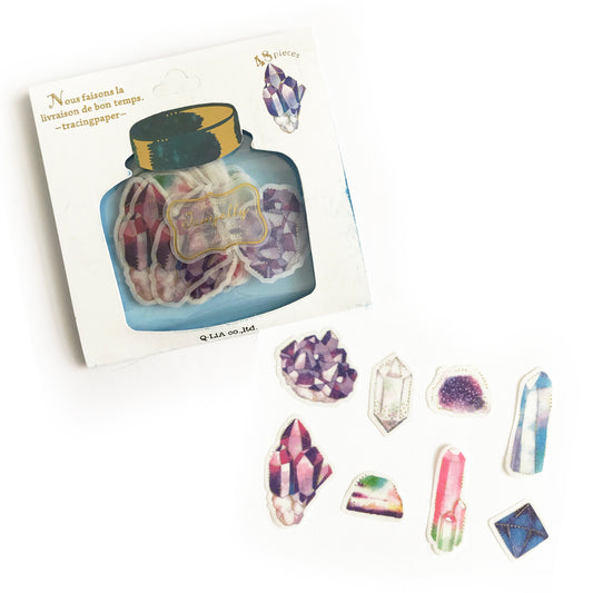 Mineralogy Gem Stone Stickers - SweetpeaStore