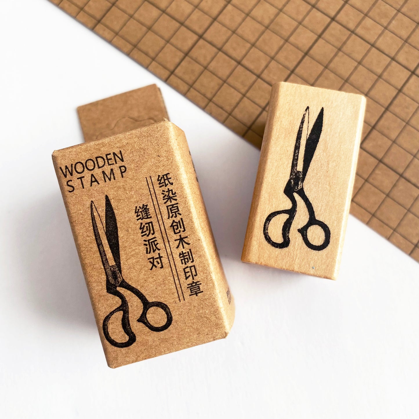 Sewing Themed Wooden Rubber Stamps - SweetpeaStore